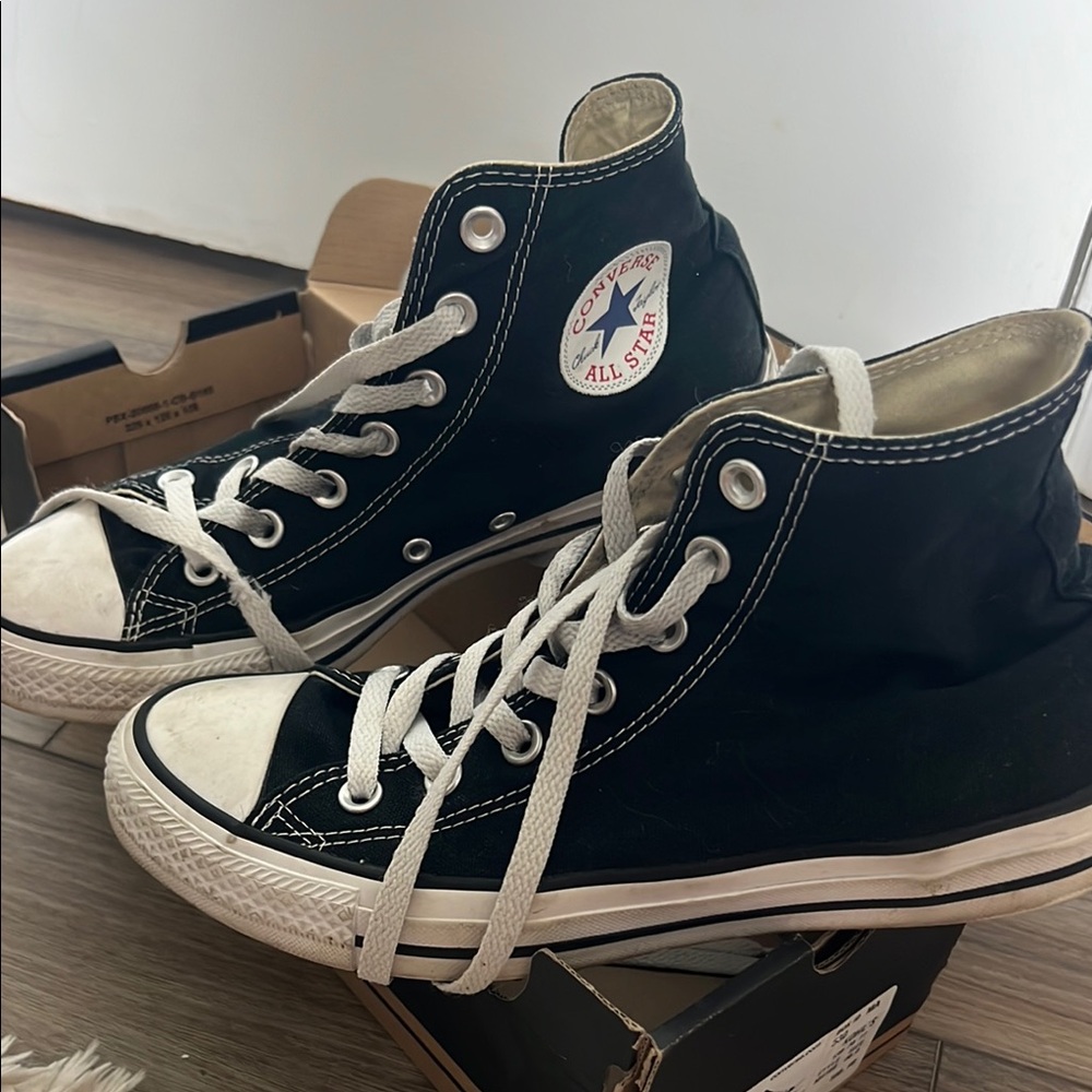 Converse Black and White High-Tops